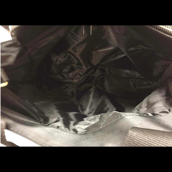 NWOT VERSACE Black and Silver Parfums Nylon Tote Bag - Picture 8 of 8